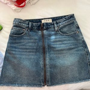Free people jean skirt